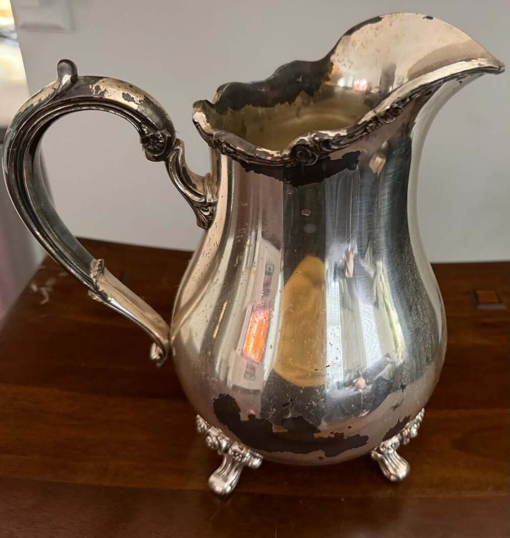 Wilcox International Silver Co. American Rose 7317 Silver Plated Pitcher